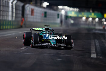 2024-11-23 - 18 STROLL Lance (can), Aston Martin F1 Team AMR24, action during the Formula 1 Heineken Silver Las Vegas Grand Prix 2024, 22th round of the 2024 Formula One World Championship from November 21 to 23, 2024 on the Las Vegas Strip Circuit, in Las Vegas, United States of America - F1 - LAS VEGAS GRAND PRIX 2024 - FORMULA 1 - MOTORS