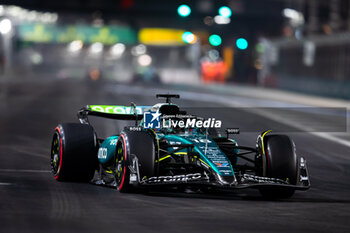 2024-11-23 - 18 STROLL Lance (can), Aston Martin F1 Team AMR24, action during the Formula 1 Heineken Silver Las Vegas Grand Prix 2024, 22th round of the 2024 Formula One World Championship from November 21 to 23, 2024 on the Las Vegas Strip Circuit, in Las Vegas, United States of America - F1 - LAS VEGAS GRAND PRIX 2024 - FORMULA 1 - MOTORS