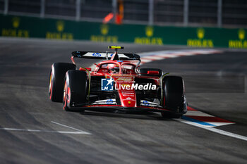 2024-11-23 - 55 SAINZ Carlos (spa), Scuderia Ferrari SF-24, action during the Formula 1 Heineken Silver Las Vegas Grand Prix 2024, 22th round of the 2024 Formula One World Championship from November 21 to 23, 2024 on the Las Vegas Strip Circuit, in Las Vegas, United States of America - F1 - LAS VEGAS GRAND PRIX 2024 - FORMULA 1 - MOTORS