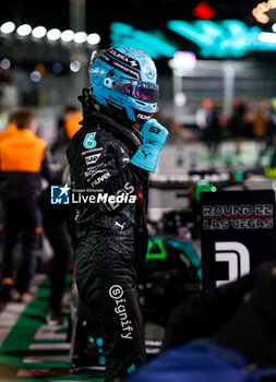 2024-11-23 - RUSSELL George (gbr), Mercedes AMG F1 Team W15, portrait during the Formula 1 Heineken Silver Las Vegas Grand Prix 2024, 22th round of the 2024 Formula One World Championship from November 21 to 23, 2024 on the Las Vegas Strip Circuit, in Las Vegas, United States of America - F1 - LAS VEGAS GRAND PRIX 2024 - FORMULA 1 - MOTORS