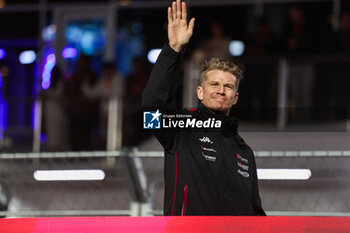 2024-11-24 - HULKENBERG Nico (ger), Haas F1 Team VF-24 Ferrari, portrait drivers parade during the Formula 1 Heineken Silver Las Vegas Grand Prix 2024, 22th round of the 2024 Formula One World Championship from November 21 to 23, 2024 on the Las Vegas Strip Circuit, in Las Vegas, United States of America - F1 - LAS VEGAS GRAND PRIX 2024 - FORMULA 1 - MOTORS