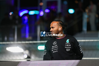 2024-11-24 - HAMILTON Lewis (gbr), Mercedes AMG F1 Team W15, portrait drivers parade during the Formula 1 Heineken Silver Las Vegas Grand Prix 2024, 22th round of the 2024 Formula One World Championship from November 21 to 23, 2024 on the Las Vegas Strip Circuit, in Las Vegas, United States of America - F1 - LAS VEGAS GRAND PRIX 2024 - FORMULA 1 - MOTORS