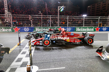 2024-11-24 - SAINZ Carlos (spa), Scuderia Ferrari SF-24, portrait during the Formula 1 Heineken Silver Las Vegas Grand Prix 2024, 22th round of the 2024 Formula One World Championship from November 21 to 23, 2024 on the Las Vegas Strip Circuit, in Las Vegas, United States of America - F1 - LAS VEGAS GRAND PRIX 2024 - FORMULA 1 - MOTORS