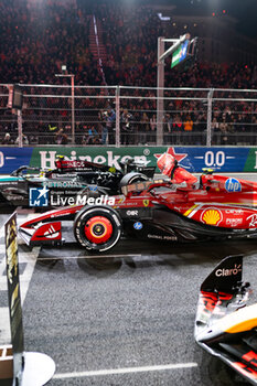 2024-11-24 - SAINZ Carlos (spa), Scuderia Ferrari SF-24, portrait during the Formula 1 Heineken Silver Las Vegas Grand Prix 2024, 22th round of the 2024 Formula One World Championship from November 21 to 23, 2024 on the Las Vegas Strip Circuit, in Las Vegas, United States of America - F1 - LAS VEGAS GRAND PRIX 2024 - FORMULA 1 - MOTORS