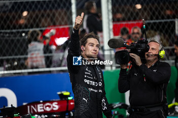 2024-11-24 - RUSSELL George (gbr), Mercedes AMG F1 Team W15, portrait celebrates his victory during the Formula 1 Heineken Silver Las Vegas Grand Prix 2024, 22th round of the 2024 Formula One World Championship from November 21 to 23, 2024 on the Las Vegas Strip Circuit, in Las Vegas, United States of America - F1 - LAS VEGAS GRAND PRIX 2024 - FORMULA 1 - MOTORS