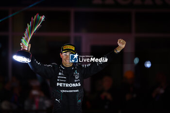 2024-11-24 - podium RUSSELL George (gbr), Mercedes AMG F1 Team W15, portrait during the Formula 1 Heineken Silver Las Vegas Grand Prix 2024, 22th round of the 2024 Formula One World Championship from November 21 to 23, 2024 on the Las Vegas Strip Circuit, in Las Vegas, United States of America - F1 - LAS VEGAS GRAND PRIX 2024 - FORMULA 1 - MOTORS