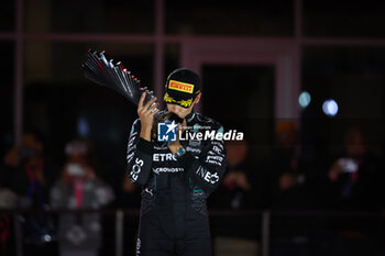 2024-11-24 - podium RUSSELL George (gbr), Mercedes AMG F1 Team W15, portrait during the Formula 1 Heineken Silver Las Vegas Grand Prix 2024, 22th round of the 2024 Formula One World Championship from November 21 to 23, 2024 on the Las Vegas Strip Circuit, in Las Vegas, United States of America - F1 - LAS VEGAS GRAND PRIX 2024 - FORMULA 1 - MOTORS