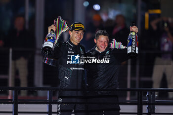 2024-11-24 - podium RUSSELL George (gbr), Mercedes AMG F1 Team W15, portrait during the Formula 1 Heineken Silver Las Vegas Grand Prix 2024, 22th round of the 2024 Formula One World Championship from November 21 to 23, 2024 on the Las Vegas Strip Circuit, in Las Vegas, United States of America - F1 - LAS VEGAS GRAND PRIX 2024 - FORMULA 1 - MOTORS