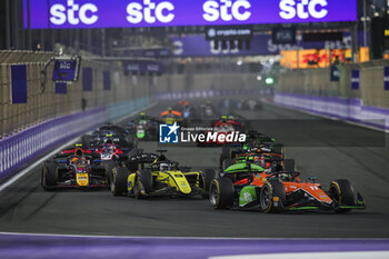2024-03-06 - 11 HAUGER Dennis (nor), MP Motorsport, Dallara F2 2024, action, start, depart, during the 2nd round of the 2024 FIA Formula 2 Championship from March 7 to 9, 2024 on the Jeddah Corniche Circuit, in Jeddah, Saudi Arabia - AUTO - FORMULA 2 2024 - JEDDAH - FORMULA 2 - MOTORS