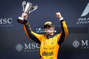 2024-05-19 - Podium, BORTOLETO Gabriel (bra), Invicta Racing, Dallara F2 2024, portrait during the 4th round of the 2024 FIA Formula 2 Championship from May 17 to 19, 2024 on the Autodromo Enzo e Dino Ferrari, in Imola, Italy - AUTO - FORMULA 2 2024 - IMOLA - FORMULA 2 - MOTORS