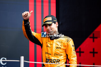 2024-05-19 - BORTOLETO Gabriel (bra), Invicta Racing, Dallara F2 2024, portrait podium during the 4th round of the 2024 FIA Formula 2 Championship from May 17 to 19, 2024 on the Autodromo Enzo e Dino Ferrari, in Imola, Italy - AUTO - FORMULA 2 2024 - IMOLA - FORMULA 2 - MOTORS