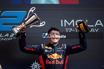 2024-05-19 - HADJAR Isack (fra), Campos Racing, Dallara F2 2024, portrait podium during the 4th round of the 2024 FIA Formula 2 Championship from May 17 to 19, 2024 on the Autodromo Enzo e Dino Ferrari, in Imola, Italy - AUTO - FORMULA 2 2024 - IMOLA - FORMULA 2 - MOTORS