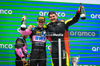 2024-06-22 - MARTINS Victor (fra), ART Grand Prix, Dallara F2 2024, portrait, podium during the 6th round of the 2024 FIA Formula 2 Championship from June 21 to 23, 2024 on the Circuit de Barcelona-Catalunya, in Montmeló, Spain - AUTO - FORMULA 2 2024 - BARCELONA - FORMULA 2 - MOTORS