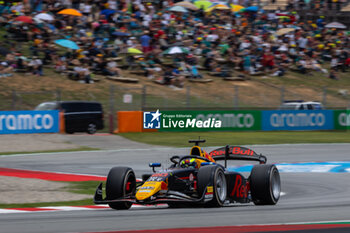 2024-06-22 - 20 HADJAR Isack (fra), Campos Racing, Dallara F2 2024, action during the 6th round of the 2024 FIA Formula 2 Championship from June 21 to 23, 2024 on the Circuit de Barcelona-Catalunya, in Montmeló, Spain - AUTO - FORMULA 2 2024 - BARCELONA - FORMULA 2 - MOTORS