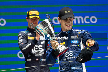 2024-06-23 - COLAPINTO Franco (arg), MP Motorsport, Dallara F2 2024, portrait, podium during the 6th round of the 2024 FIA Formula 2 Championship from June 21 to 23, 2024 on the Circuit de Barcelona-Catalunya, in Montmeló, Spain - AUTO - FORMULA 2 2024 - BARCELONA - FORMULA 2 - MOTORS