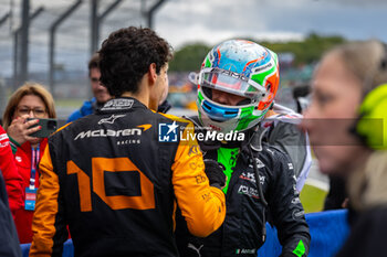 2024-07-06 - BORTOLETO Gabriel (bra), Invicta Racing, Dallara F2 2024 and ANTONELLI Andrea Kimi (ita), Prema Racing, Dallara F2 2024, portrait during the 8th round of the 2024 FIA Formula 2 Championship from July 5 to 7, 2024 on the Silverstone Circuit, in Silverstone, United Kingdom - AUTO - FORMULA 2 2024 - SILVERSTONE - FORMULA 2 - MOTORS