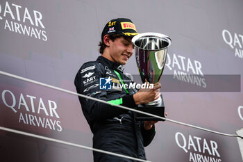 2024-07-06 - ANTONELLI Andrea Kimi (ita), Prema Racing, Dallara F2 2024, portrait celebration during the 8th round of the 2024 FIA Formula 2 Championship from July 5 to 7, 2024 on the Silverstone Circuit, in Silverstone, United Kingdom - AUTO - FORMULA 2 2024 - SILVERSTONE - FORMULA 2 - MOTORS