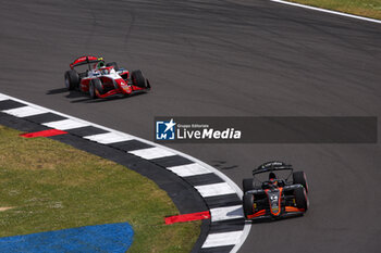 2024-07-07 - 14 FITTIPALDI Enzo (bra), Van Amersfoort Racing, Dallara F2 2024, 04 ANTONELLI Andrea Kimi (ita), Prema Racing, Dallara F2 2024, action during the 8th round of the 2024 FIA Formula 2 Championship from July 5 to 7, 2024 on the Silverstone Circuit, in Silverstone, United Kingdom - AUTO - FORMULA 2 2024 - SILVERSTONE - FORMULA 2 - MOTORS