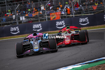 2024-07-07 - 01 MARTINS Victor (fra), ART Grand Prix, Dallara F2 2024, 03 BEARMAN Oliver (gbr), Prema Racing, Dallara F2 2024, action during the 8th round of the 2024 FIA Formula 2 Championship from July 5 to 7, 2024 on the Silverstone Circuit, in Silverstone, United Kingdom - AUTO - FORMULA 2 2024 - SILVERSTONE - FORMULA 2 - MOTORS