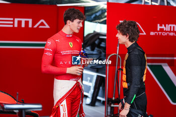 2024-07-21 - ANTONELLI Andrea Kimi (ita), Prema Racing, Dallara F2 2024, BEARMAN Oliver (gbr), Prema Racing, Dallara F2 2024, portrait during the 9th round of the 2024 FIA Formula 2 Championship from July 19 to 21, 2024 on the Hungaroring, in Mogyorod, Hungary - AUTO - FORMULA 2 2024 - HUNGARORING - FORMULA 2 - MOTORS