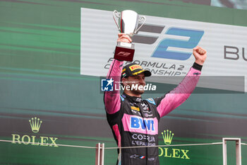 2024-07-21 - MARTINS Victor (fra), ART Grand Prix, Dallara F2 2024, portrait podium during the 9th round of the 2024 FIA Formula 2 Championship from July 19 to 21, 2024 on the Hungaroring, in Mogyorod, Hungary - AUTO - FORMULA 2 2024 - HUNGARORING - FORMULA 2 - MOTORS