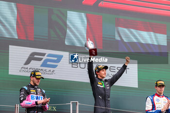 2024-07-21 - ANTONELLI Andrea Kimi (ita), Prema Racing, Dallara F2 2024, portrait podium during the 9th round of the 2024 FIA Formula 2 Championship from July 19 to 21, 2024 on the Hungaroring, in Mogyorod, Hungary - AUTO - FORMULA 2 2024 - HUNGARORING - FORMULA 2 - MOTORS