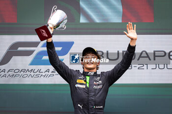 2024-07-21 - ANTONELLI Andrea Kimi (ita), Prema Racing, Dallara F2 2024, portrait, podium during the 9th round of the 2024 FIA Formula 2 Championship from July 19 to 21, 2024 on the Hungaroring, in Mogyorod, Hungary - AUTO - FORMULA 2 2024 - HUNGARORING - FORMULA 2 - MOTORS