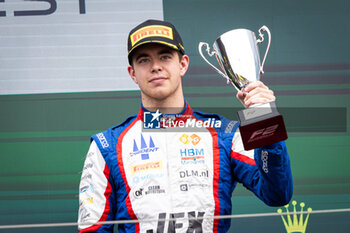 2024-07-21 - VERSCHOOR Richard (nld), Trident, Dallara F2 2024, portrait, podium during the 9th round of the 2024 FIA Formula 2 Championship from July 19 to 21, 2024 on the Hungaroring, in Mogyorod, Hungary - AUTO - FORMULA 2 2024 - HUNGARORING - FORMULA 2 - MOTORS