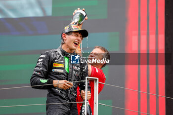 2024-07-21 - ANTONELLI Andrea Kimi (ita), Prema Racing, Dallara F2 2024, portrait, podium during the 9th round of the 2024 FIA Formula 2 Championship from July 19 to 21, 2024 on the Hungaroring, in Mogyorod, Hungary - AUTO - FORMULA 2 2024 - HUNGARORING - FORMULA 2 - MOTORS