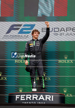 2024-07-21 - ANTONELLI Andrea Kimi (ita), Prema Racing, Dallara F2 2024, portrait, podium during the 9th round of the 2024 FIA Formula 2 Championship from July 19 to 21, 2024 on the Hungaroring, in Mogyorod, Hungary - AUTO - FORMULA 2 2024 - HUNGARORING - FORMULA 2 - MOTORS