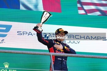 2024-07-28 - HADJAR Isack (fra), Campos Racing, Dallara F2 2024, portrait podium during the 10th round of the 2024 FIA Formula 2 Championship from July 26 to 28, 2024 on the Circuit de Spa-Francorchamps, in Stavelot, Belgium - AUTO - FORMULA 2 2024 - SPA-FRANCORCHAMPS - FORMULA 2 - MOTORS