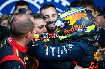 2024-07-28 - HADJAR Isack (fra), Campos Racing, Dallara F2 2024, portrait, celebrate his win during the 10th round of the 2024 FIA Formula 2 Championship from July 26 to 28, 2024 on the Circuit de Spa-Francorchamps, in Stavelot, Belgium - AUTO - FORMULA 2 2024 - SPA-FRANCORCHAMPS - FORMULA 2 - MOTORS