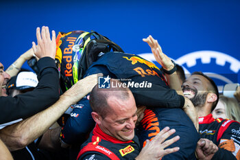 2024-07-28 - HADJAR Isack (fra), Campos Racing, Dallara F2 2024, portrait, celebrate his win during the 10th round of the 2024 FIA Formula 2 Championship from July 26 to 28, 2024 on the Circuit de Spa-Francorchamps, in Stavelot, Belgium - AUTO - FORMULA 2 2024 - SPA-FRANCORCHAMPS - FORMULA 2 - MOTORS