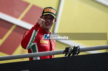 2024-08-31 - BEARMAN Oliver (gbr), Prema Racing, Dallara F2 2024, portrait podium during the 11th round of the 2024 FIA Formula 2 Championship from August 30 to September 1, 2024 on the Autodromo Nazionale Monza, in Monza, Italy - AUTO - FORMULA 2 2024 - MONZA - FORMULA 2 - MOTORS