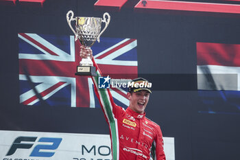 2024-08-31 - BEARMAN Oliver (gbr), Prema Racing, Dallara F2 2024, portrait podium during the 11th round of the 2024 FIA Formula 2 Championship from August 30 to September 1, 2024 on the Autodromo Nazionale Monza, in Monza, Italy - AUTO - FORMULA 2 2024 - MONZA - FORMULA 2 - MOTORS