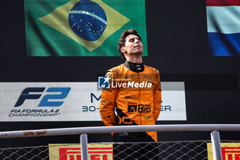 2024-09-01 - BORTOLETO Gabriel (bra), Invicta Racing, Dallara F2 2024, portrait podium during the 11th round of the 2024 FIA Formula 2 Championship from August 30 to September 1, 2024 on the Autodromo Nazionale Monza, in Monza, Italy - AUTO - FORMULA 2 2024 - MONZA - FORMULA 2 - MOTORS