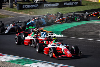 2024-09-01 - 04 ANTONELLI Andrea Kimi (ita), Prema Racing, Dallara F2 2024, action 03 BEARMAN Oliver (gbr), Prema Racing, Dallara F2 2024, action during the 11th round of the 2024 FIA Formula 2 Championship from August 30 to September 1, 2024 on the Autodromo Nazionale Monza, in Monza, Italy - AUTO - FORMULA 2 2024 - MONZA - FORMULA 2 - MOTORS