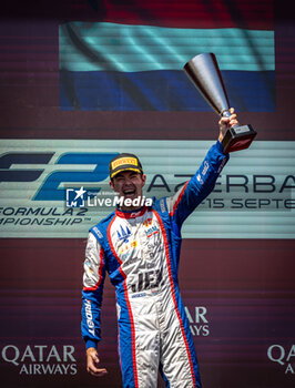 2024-09-15 - VERSCHOOR Richard (nld), Trident, Dallara F2 2024, portrait during the 12th round of the 2024 FIA Formula 2 Championship from September 13 to 15, 2024 on the Baku City Circuit, in Baku, Azerbaijan - AUTO - FORMULA 2 2024 - BAKU - FORMULA 2 - MOTORS