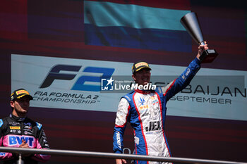 2024-09-15 - MARTINS Victor (fra), ART Grand Prix, Dallara F2 2024, portrait, VERSCHOOR Richard (nld), Trident, Dallara F2 2024, portrait during the 12th round of the 2024 FIA Formula 2 Championship from September 13 to 15, 2024 on the Baku City Circuit, in Baku, Azerbaijan - AUTO - FORMULA 2 2024 - BAKU - FORMULA 2 - MOTORS