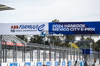 2024-01-11 - Branding during the 2024 Hankook Mexico City ePrix, 1st meeting of the 2023-24 ABB FIA Formula E World Championship, on the Autodromo Hermanos Rodriguez from January 11 to 13, in Mexico City, Mexico - 2024 FORMULA E HANKOOK MEXICO CITY EPRIX - FORMULA E - MOTORS