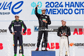 2024-01-13 - WEHRLEIN Pascal (ger), TAG HEUER Porsche Formula E Team, Porsche 99X Electric, portrait CASSIDY Nick (nzl), Jaguar TCS Racing, Jaguar I-Type 6, portrait BUEMI Sébastien (swi), Envision Racing, Jaguar I-Type 6, portrait during the 2024 Hankook Mexico City ePrix, 1st meeting of the 2023-24 ABB FIA Formula E World Championship, on the Autodromo Hermanos Rodriguez from January 11 to 13, in Mexico City, Mexico - 2024 FORMULA E HANKOOK MEXICO CITY EPRIX - FORMULA E - MOTORS