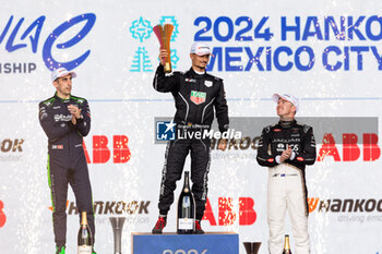 2024-01-13 - CASSIDY Nick (nzl), Jaguar TCS Racing, Jaguar I-Type 6, portrait BUEMI Sébastien (swi), Envision Racing, Jaguar I-Type 6, portrait WEHRLEIN Pascal (ger), TAG HEUER Porsche Formula E Team, Porsche 99X Electric, portrait during the 2024 Hankook Mexico City ePrix, 1st meeting of the 2023-24 ABB FIA Formula E World Championship, on the Autodromo Hermanos Rodriguez from January 11 to 13, in Mexico City, Mexico - 2024 FORMULA E HANKOOK MEXICO CITY EPRIX - FORMULA E - MOTORS