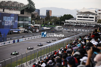 2024-01-13 - Race action during the 2024 Hankook Mexico City ePrix, 1st meeting of the 2023-24 ABB FIA Formula E World Championship, on the Autodromo Hermanos Rodriguez from January 11 to 13, in Mexico City, Mexico - 2024 FORMULA E HANKOOK MEXICO CITY EPRIX - FORMULA E - MOTORS