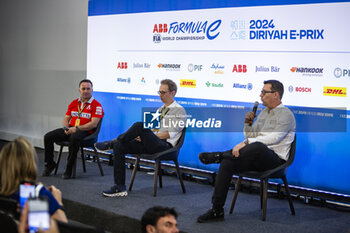 2024-01-25 - Conference de presse, press conference during the 2024 Diriyah E-Prix, 2nd meeting of the 2023-24 ABB FIA Formula E World Championship, on the Riyadh Street Circuit from January 25 to 27, in Diriyah, Saudi Arabia - 2024 FORMULA E DIRIYAH E-PRIX - FORMULA E - MOTORS