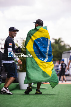 2024-03-16 - Brazilian flag ambiance during the 2024 Sao Paulo ePrix, 3rd meeting of the 2023-24 ABB FIA Formula E World Championship, on the Sao Paulo Street Circuit from March 24 to 26, 2024 in Sao Paulo, Brazil - 2024 FORMULA E SAO PAULO EPRIX - FORMULA E - MOTORS