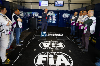 2024-04-11 - FIA e-safety briefing, during the 2024 Misano ePrix, 5th meeting of the 2023-24 ABB FIA Formula E World Championship, on the Misano World Circuit Marco Simoncelli from April 11 to 14, 2024 in Misano Adriatico, Italy - 2024 FORMULA E MISANO EPRIX - FORMULA E - MOTORS