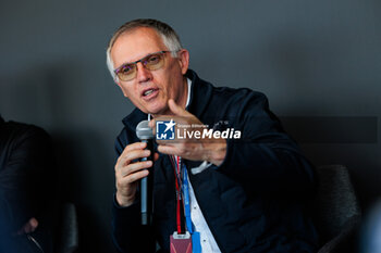 2024-04-13 - Media Round Table with TAVARES Carlos, CEO Stellantis group, portrait during the 2024 Misano ePrix, 5th meeting of the 2023-24 ABB FIA Formula E World Championship, on the Misano World Circuit Marco Simoncelli from April 11 to 14, 2024 in Misano Adriatico, Italy - 2024 FORMULA E MISANO EPRIX - FORMULA E - MOTORS