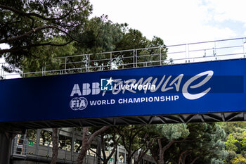25/04/2024 - Formula E branding during the 2024 Monaco ePrix, 6th meeting of the 2023-24 ABB FIA Formula E World Championship, on the Circuit de Monaco from April 25 to 27, 2024 in Monaco - 2024 FORMULA E MONACO EPRIX - FORMULA E - MOTORI