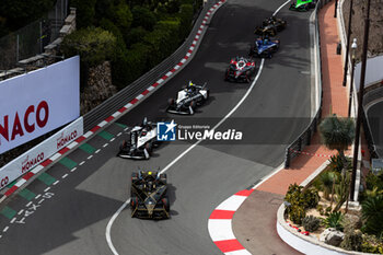 27/04/2024 - 02 VANDOORNE Stoffel (bel), DS Penske, DS E-Tense FE23, action, 09 EVANS Mitch (nzl), Jaguar TCS Racing, Jaguar I-Type 6, action, 37 CASSIDY Nick (nzl), Jaguar TCS Racing, Jaguar I-Type 6, action during the 2024 Monaco ePrix, 6th meeting of the 2023-24 ABB FIA Formula E World Championship, on the Circuit de Monaco from April 25 to 27, 2024 in Monaco - 2024 FORMULA E MONACO EPRIX - FORMULA E - MOTORI