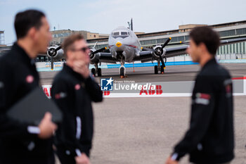 2024-05-10 - aircraft illustration during the 2024 Berlin ePrix, 7th meeting of the 2023-24 ABB FIA Formula E World Championship, on the Tempelhof Airport Street Circuit from May 10 to 12, 2024 in Berlin, Germany - 2024 FORMULA E BERLIN EPRIX - FORMULA E - MOTORS